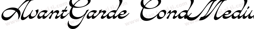 AvantGarde CondMedium Regular字体转换